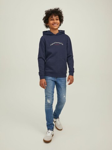 Jack & Jones Junior كنزة رياضية 'BRINK CITY' بلون أزرق