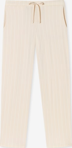 Pantalon de pyjama 'Mix & Relax' SCHIESSER en beige : devant