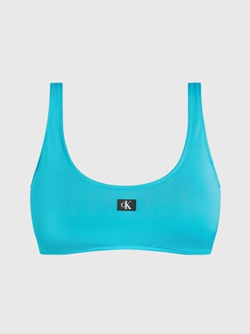 Calvin Klein Swimwear Bustier Bikinitop in Blau