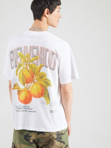 balta JACK & JONES Marškinėliai 'JORVINTAGE FRUITS': priekis