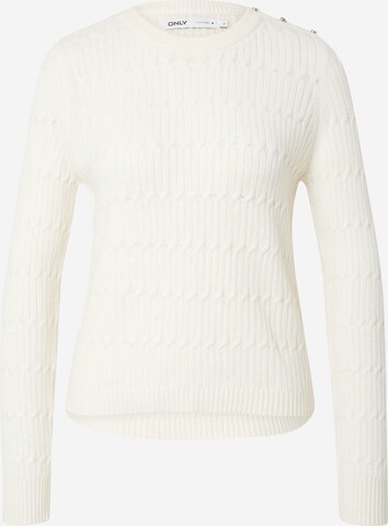 Pullover 'KATIA' di ONLY in bianco: frontale