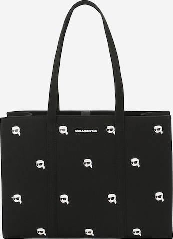 Karl Lagerfeld Shopper 'Ikonik 2.0' in Zwart: voorkant