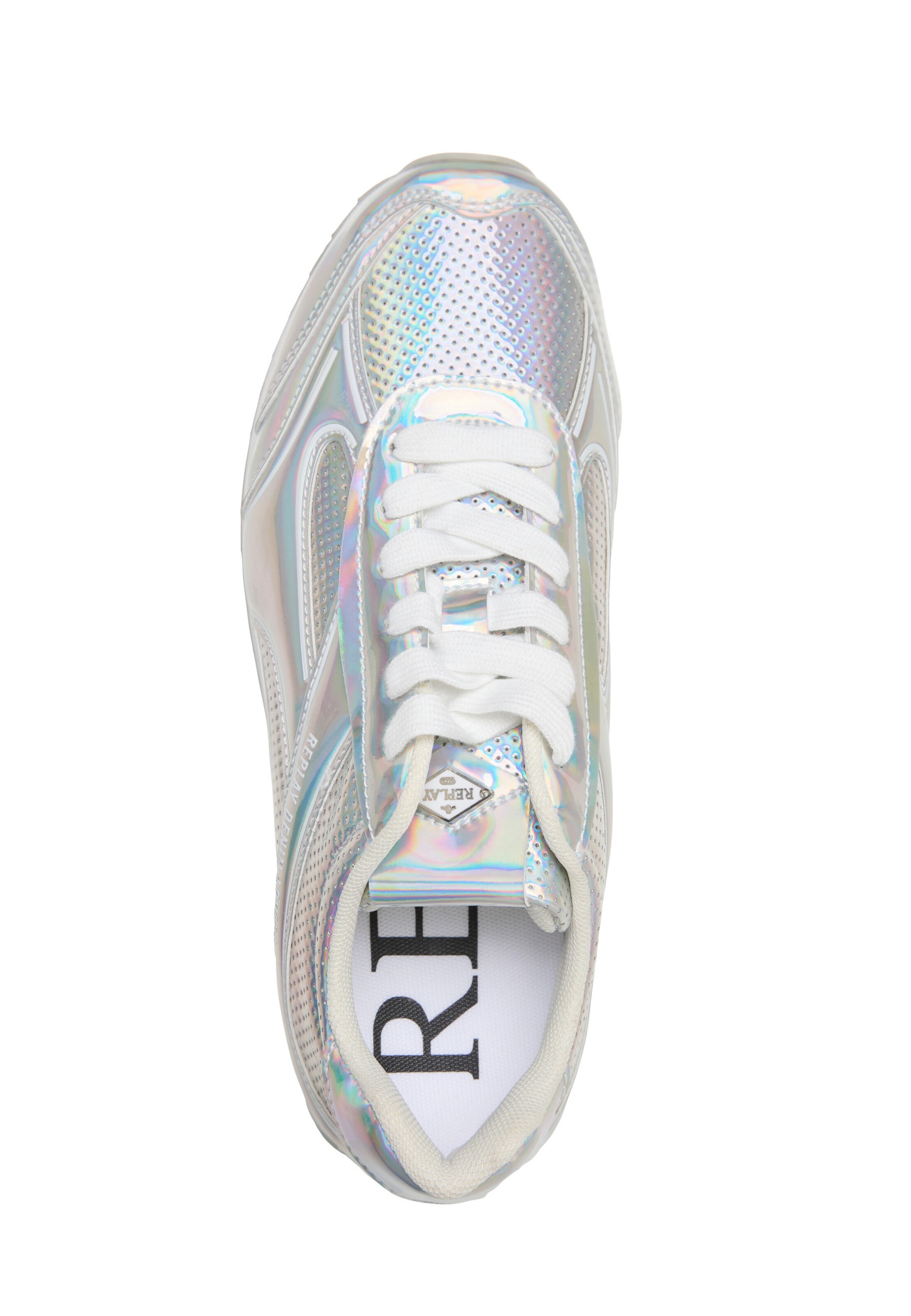 Baskets basses 'PENNY' REPLAY en argent