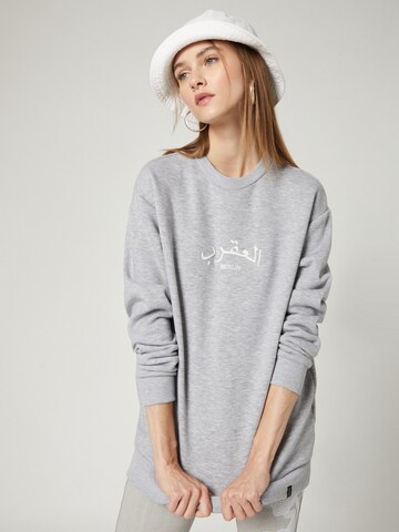 VIERVIER Sweater 'Joey' in Grau: predná strana