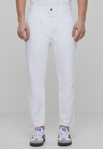 2Y Premium Regular Jeans in Wit: voorkant