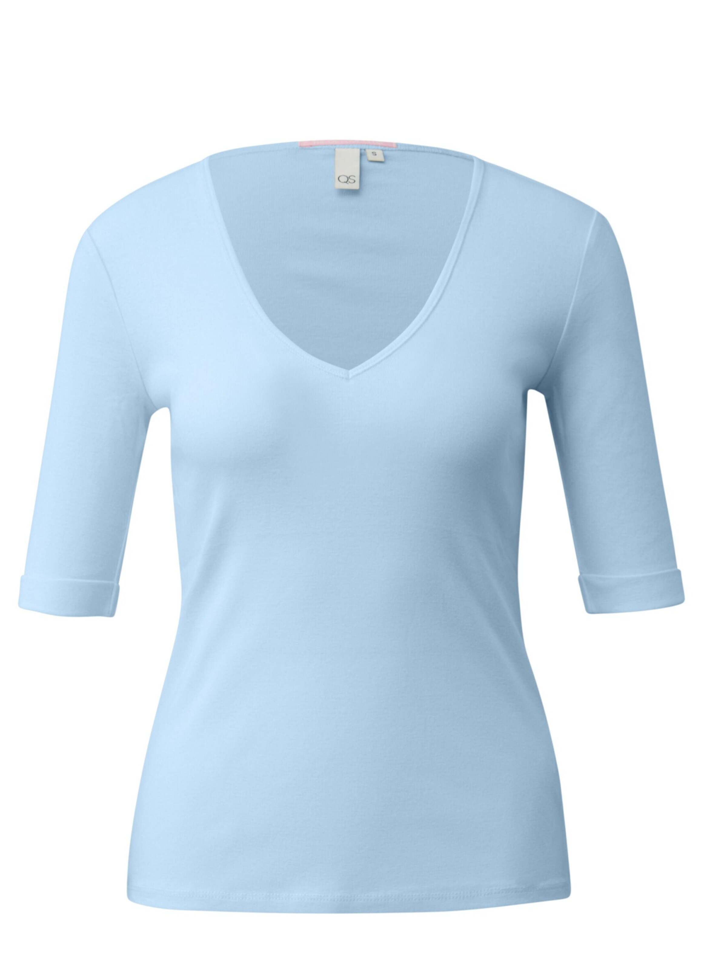 QS Shirt 'Q/S designed by - Dames t-shirt' in Blue: front