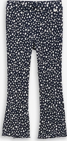 évasé Pantalon TOM TAILOR en bleu : devant