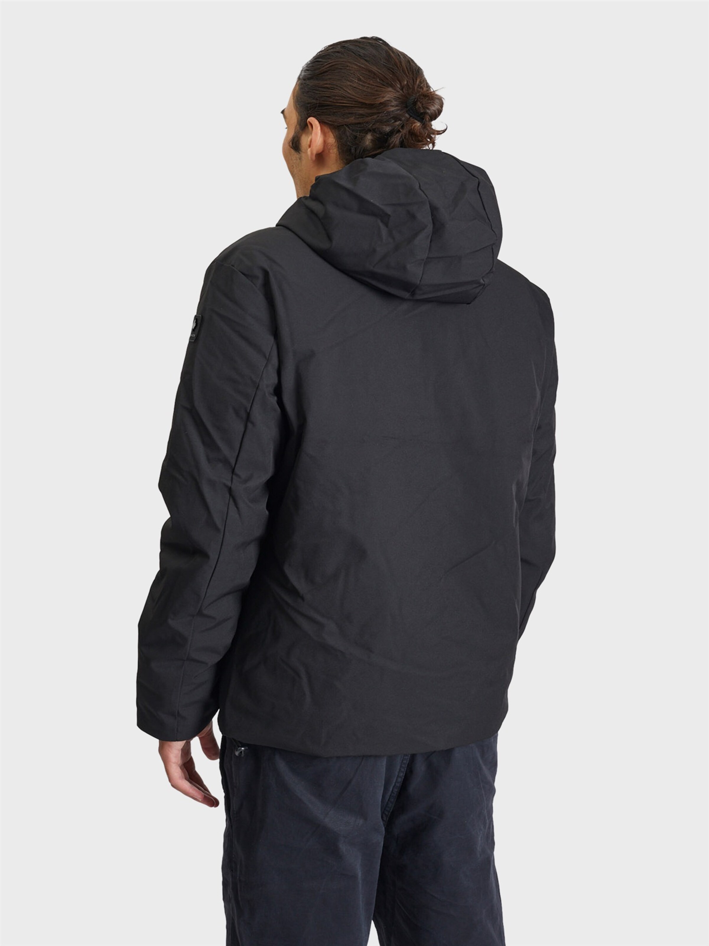 Canadian Classics Between-seasons parka ' CARIGNAN 2 ' in Black: front
