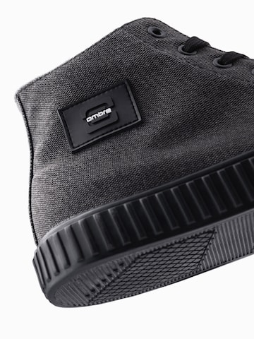 Ombre Sneakers hoog in Zwart