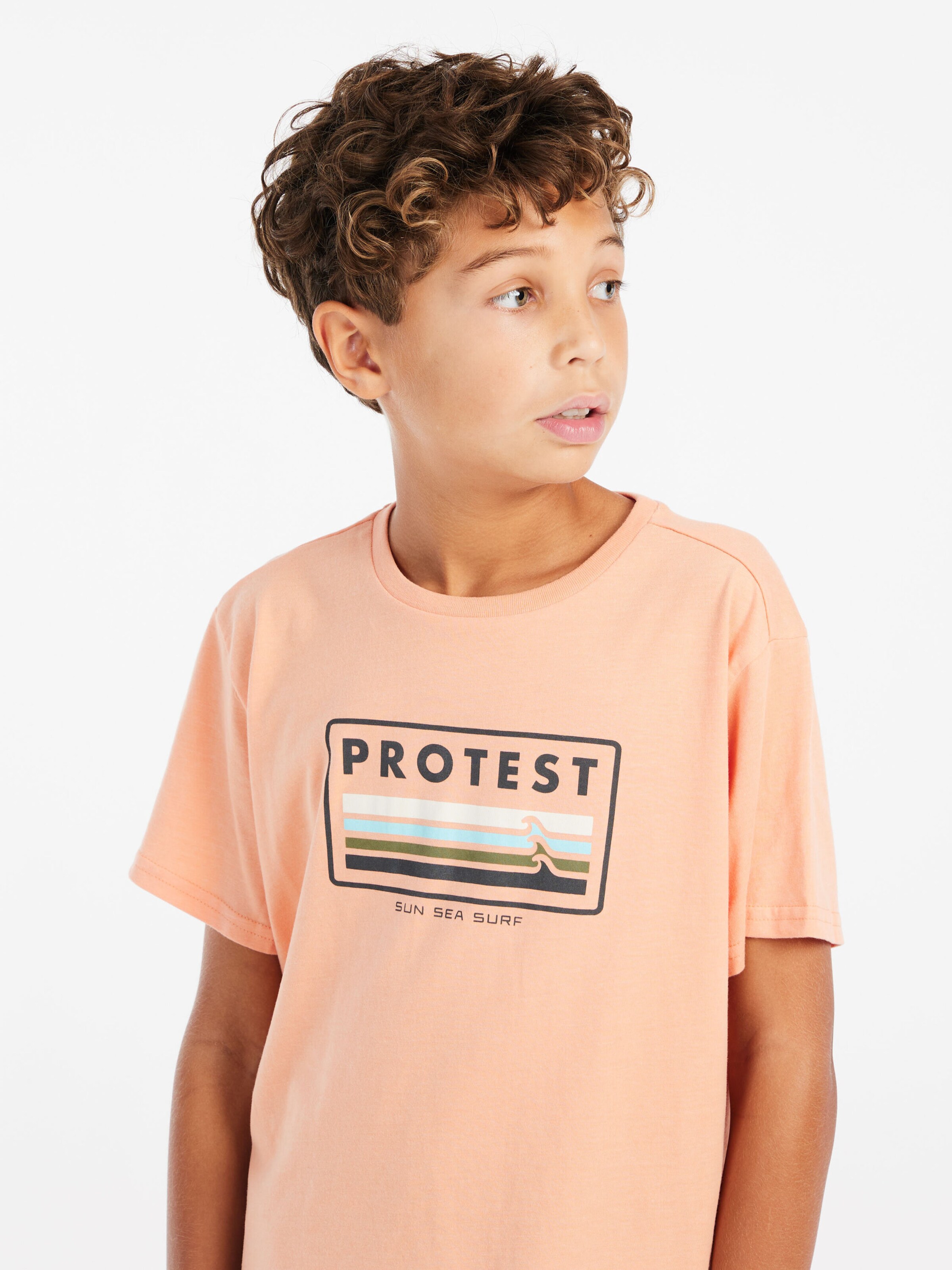 PROTEST Shirt 'PRTMarius JR' in Oranje