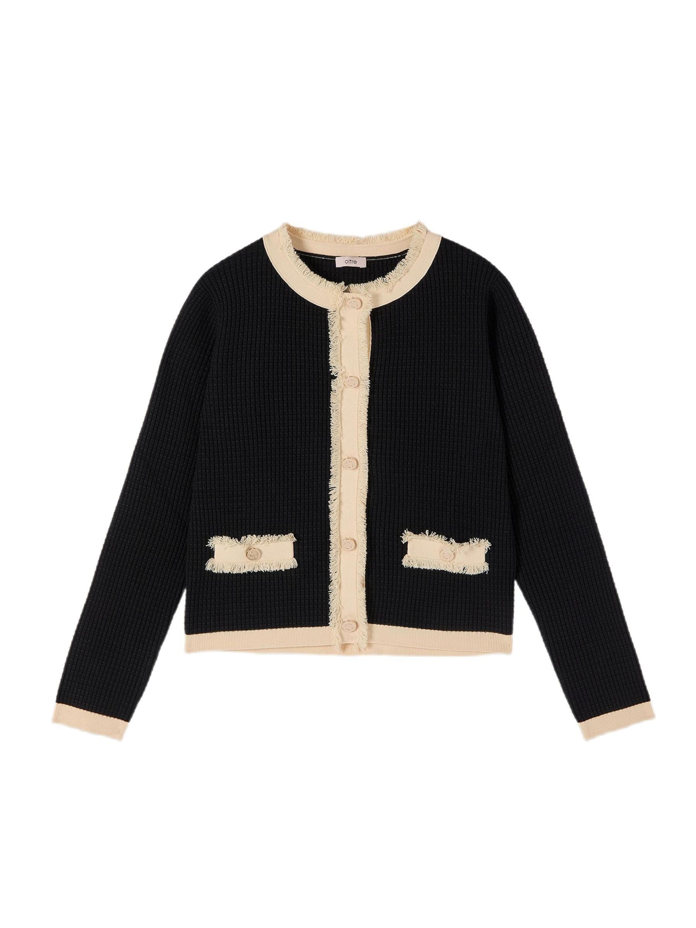 Cardigan oltre en noir : devant
