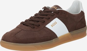 BOSS Sneakers laag 'Brandon Tenn' in Bruin: voorkant