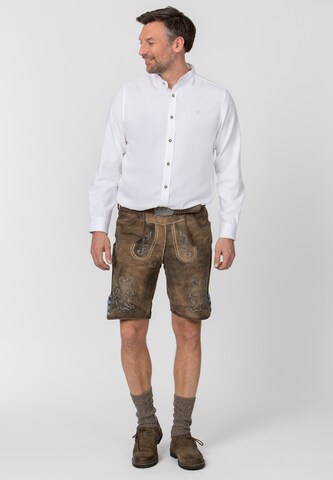 STOCKERPOINT Regular Klederdracht broek 'Leo Bavaria' in Bruin