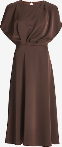 SWING - Vestido de gala en marrón: frente