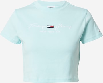 T-shirt Tommy Jeans en bleu : devant