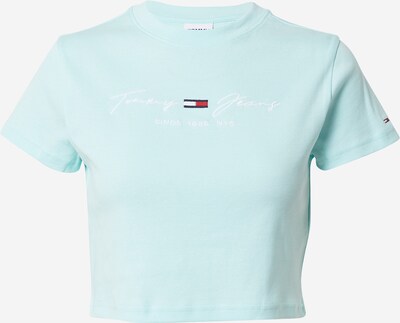 Tricou Tommy Jeans pe albastru deschis / alb, Vizualizare produs