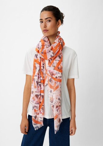 Foulard comma casual identity en orange : devant