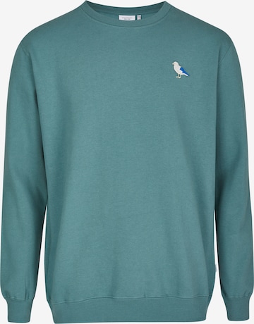 Cleptomanicx Sweatshirt 'Embro Gull' in Blue: front