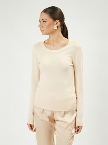 Influencer Sweater in Beige: front