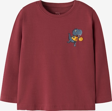 Maglietta 'NMMVUX' di NAME IT in rosso: frontale