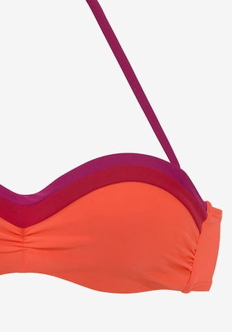 s.Oliver Bandeau Góra bikini 'Yella' w kolorze pomarańczowy