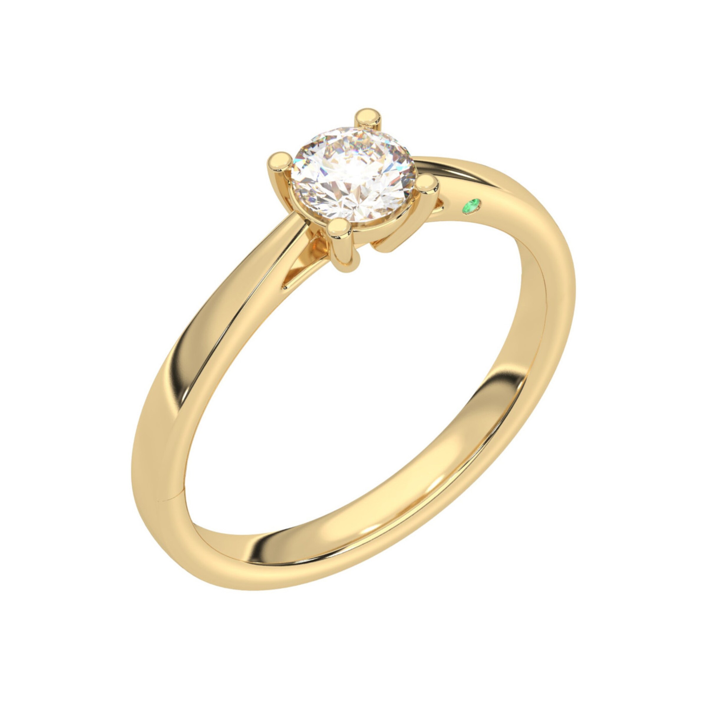 Diamo Diamonds Ring in Gold: front