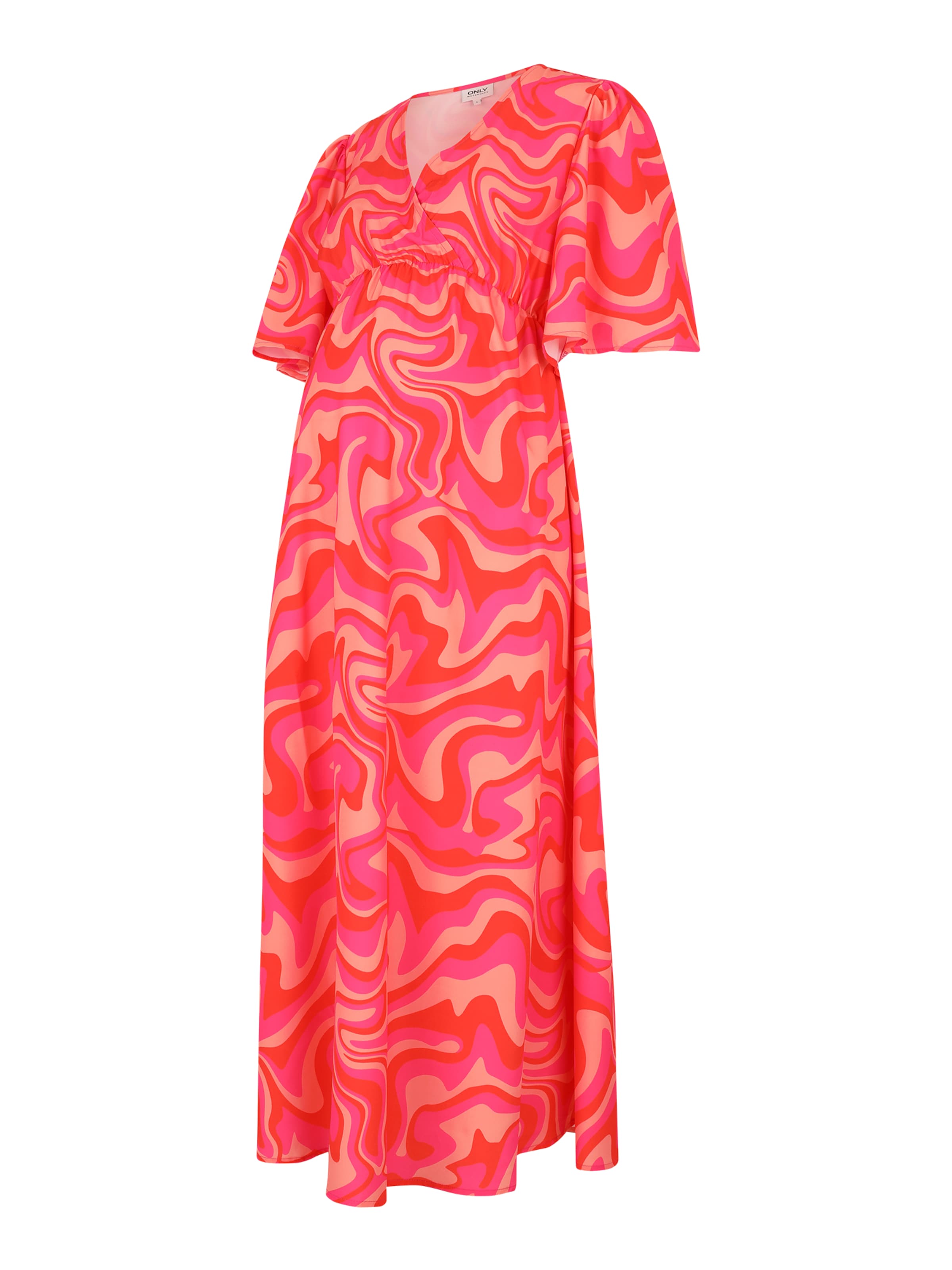Only Maternity Šaty 'OLMPHILINE' - piesková / tmavooranžová / ružová, Produkt