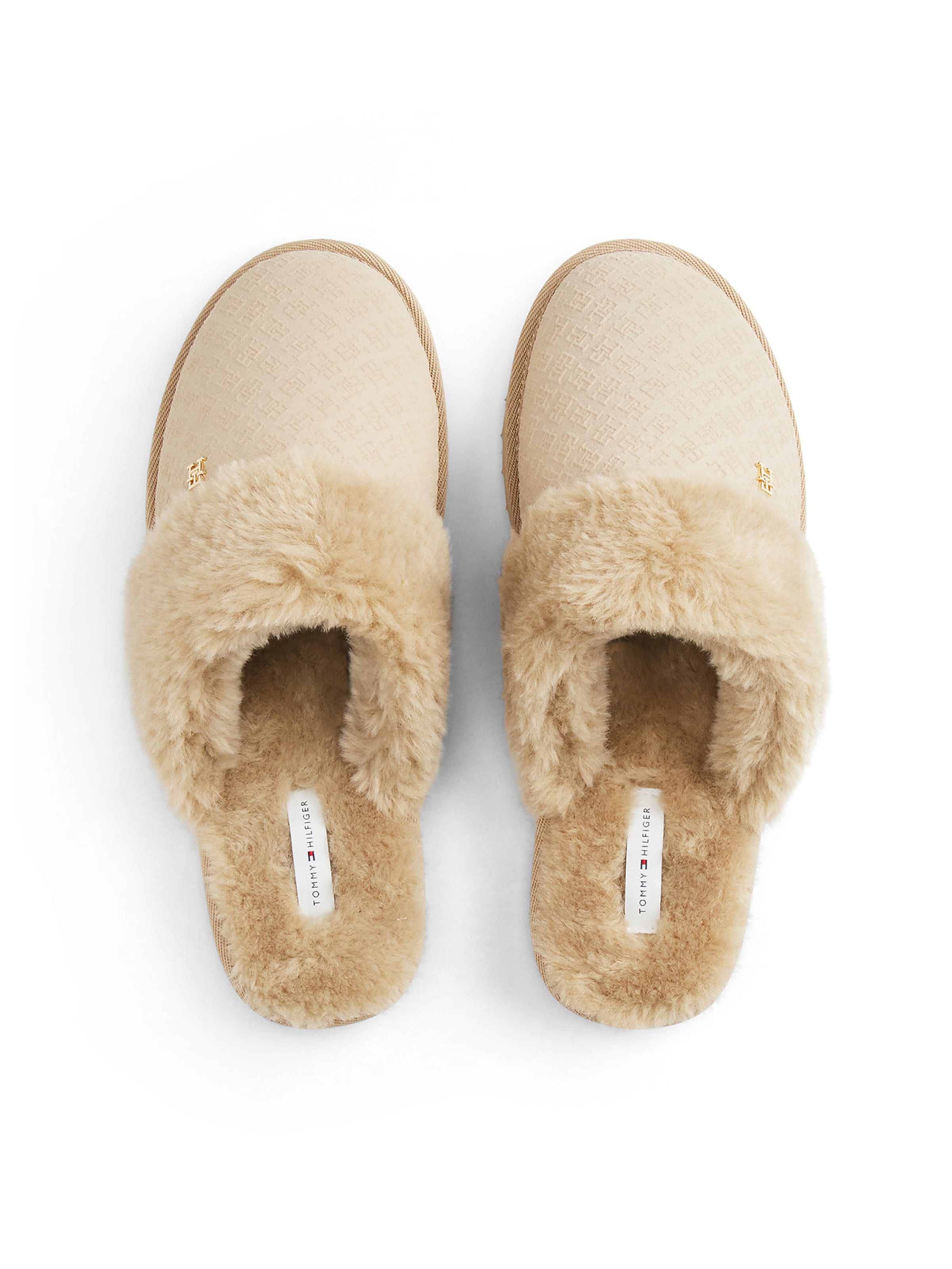 TOMMY HILFIGER Hausschuh in Beige