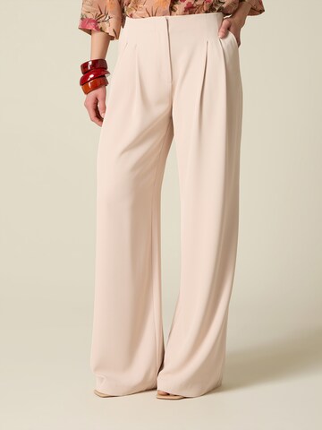 oltre - Ropa ancha Pantalón en beige