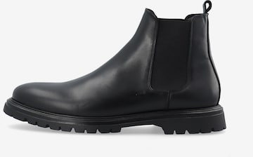 Chelsea Boots Bianco en noir : devant