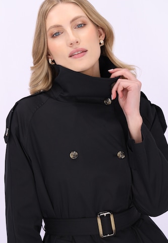 DreiMaster Klassik - Sobretudo meia-estação 'Classic' em preto