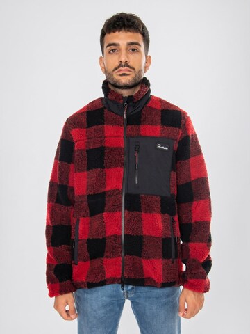 PENFIELD Kurtka przejściowa 'The Checked Mattawa Jacket Black' w kolorze czerwony: przód