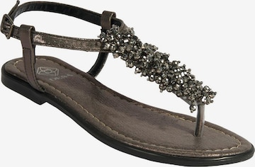 Desa T-Bar Sandals 'Sandalen' in Brown: front