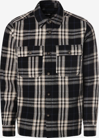 Only & Sons Button Up Shirt 'Scott' in Blue: front