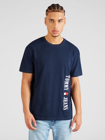 T-Shirt Tommy Jeans en bleu : devant