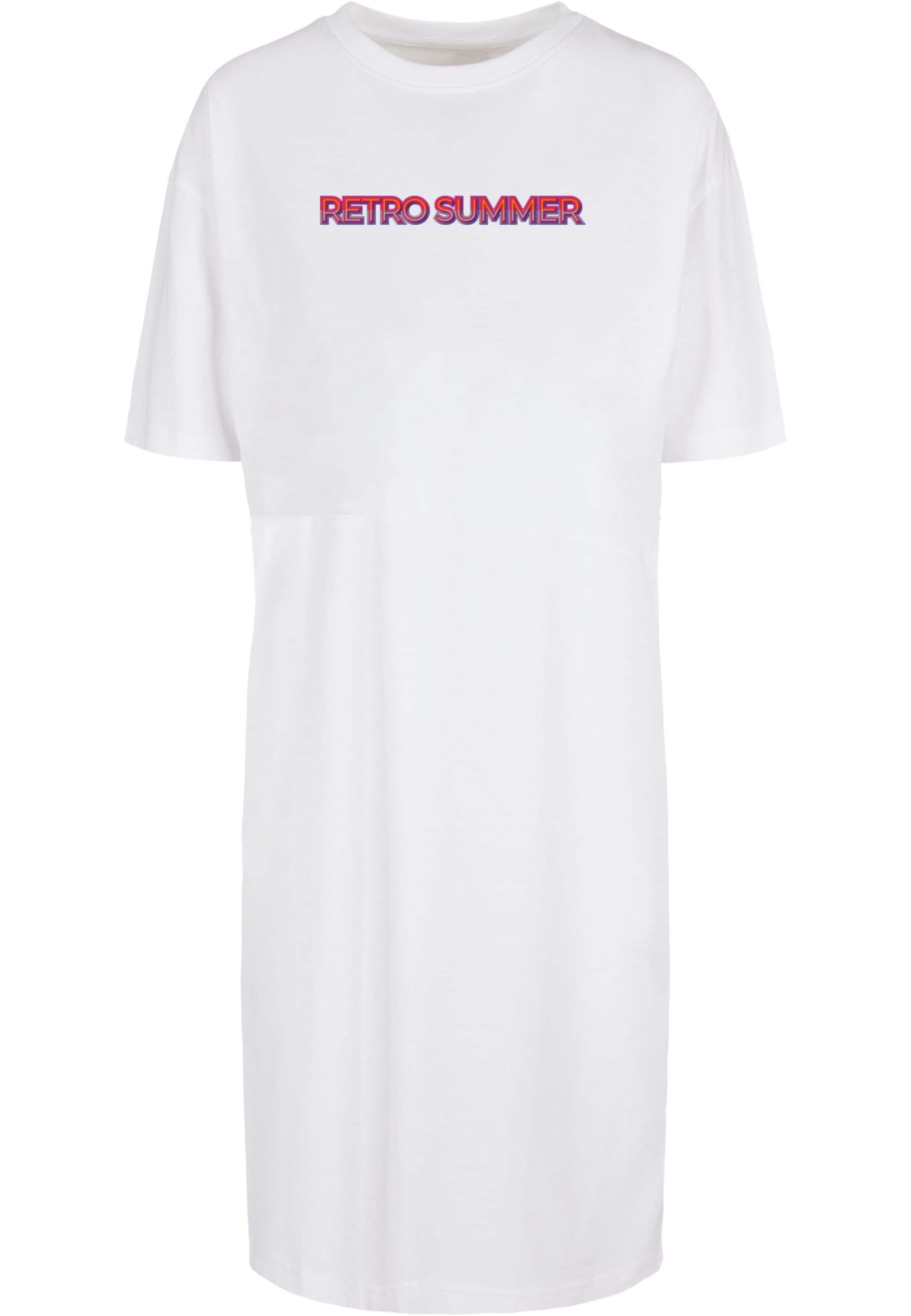 Robe 'Summer - Retro' Merchcode en blanc : devant