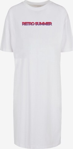Merchcode Dress 'Summer - Retro' in White: front
