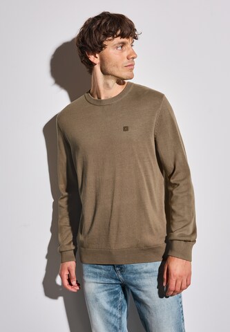 Street One MEN Sweater in Brown: front