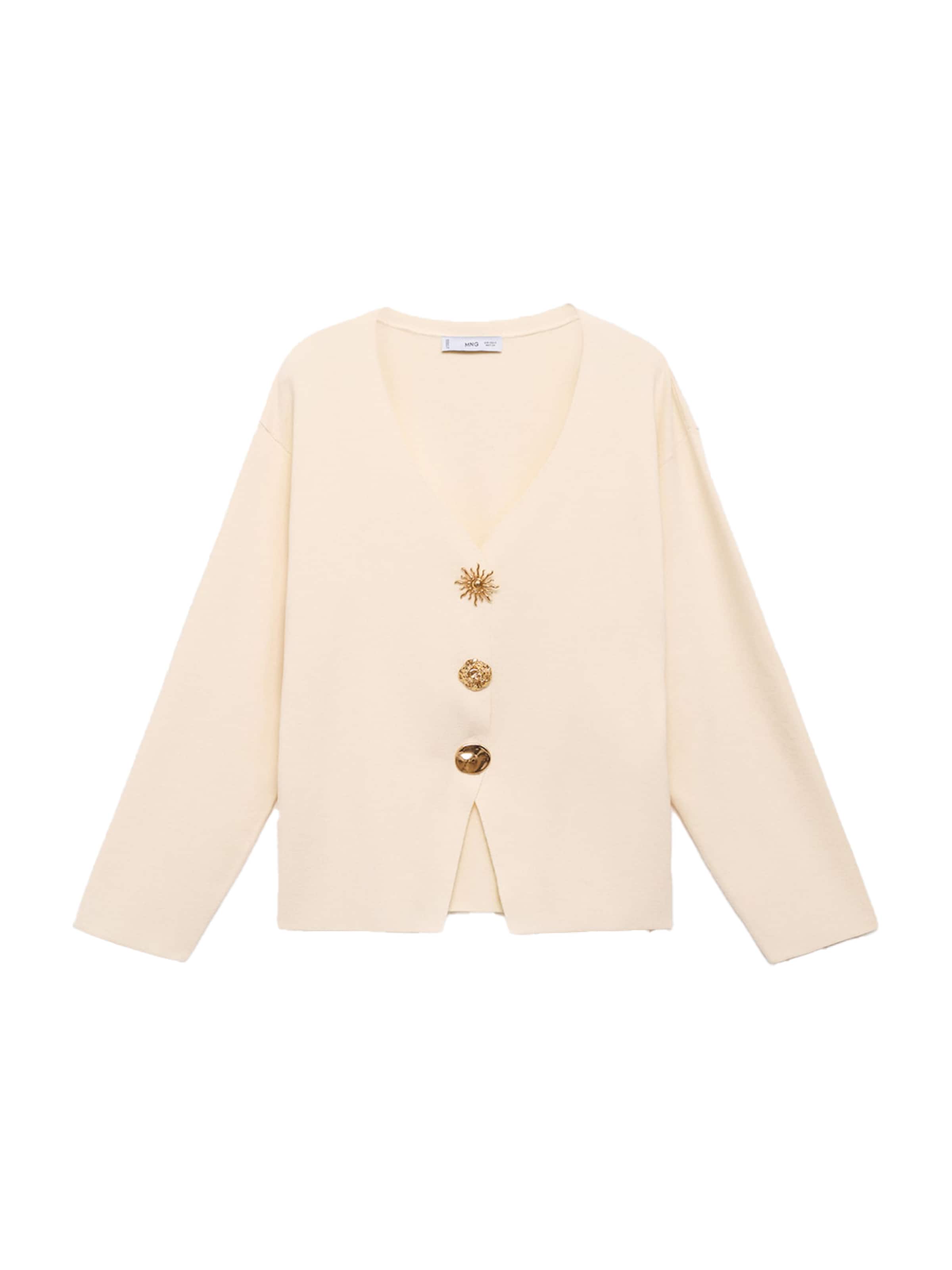 MANGO Kardigán 'Tonete' - bézs: elől