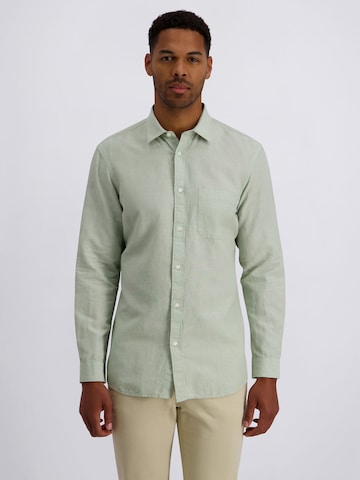 PIERRE CARDIN Regular fit Overhemd in Groen: voorkant