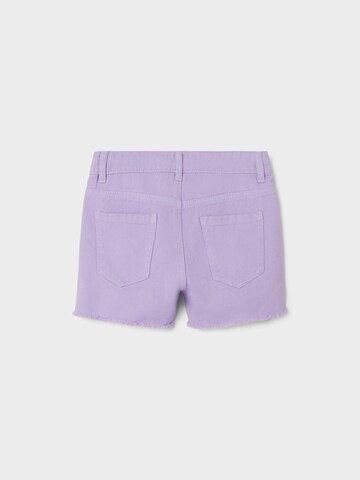NAME IT Regular Pants 'ROSE' in Purple