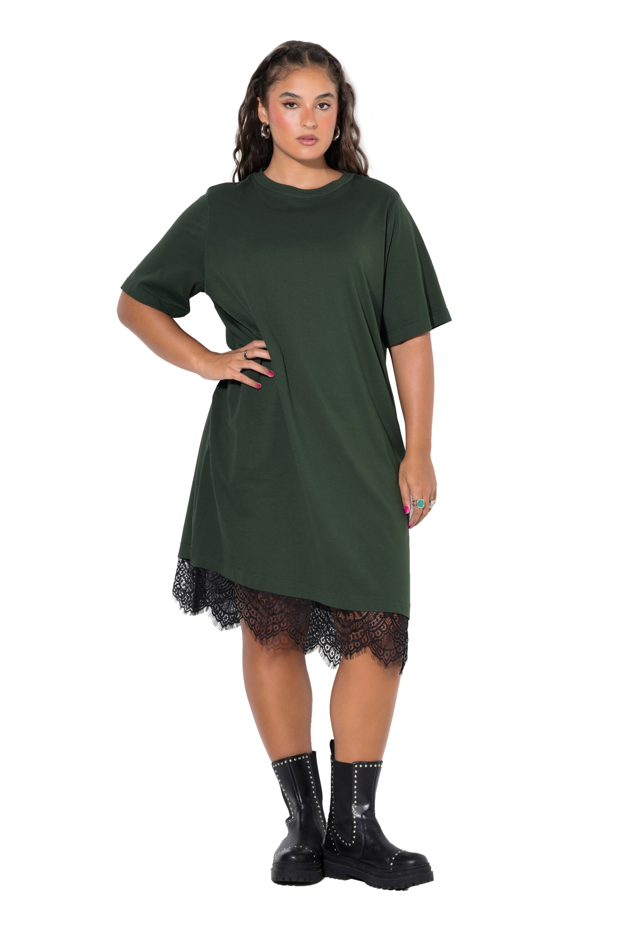 Studio Untold Dress in Green: front