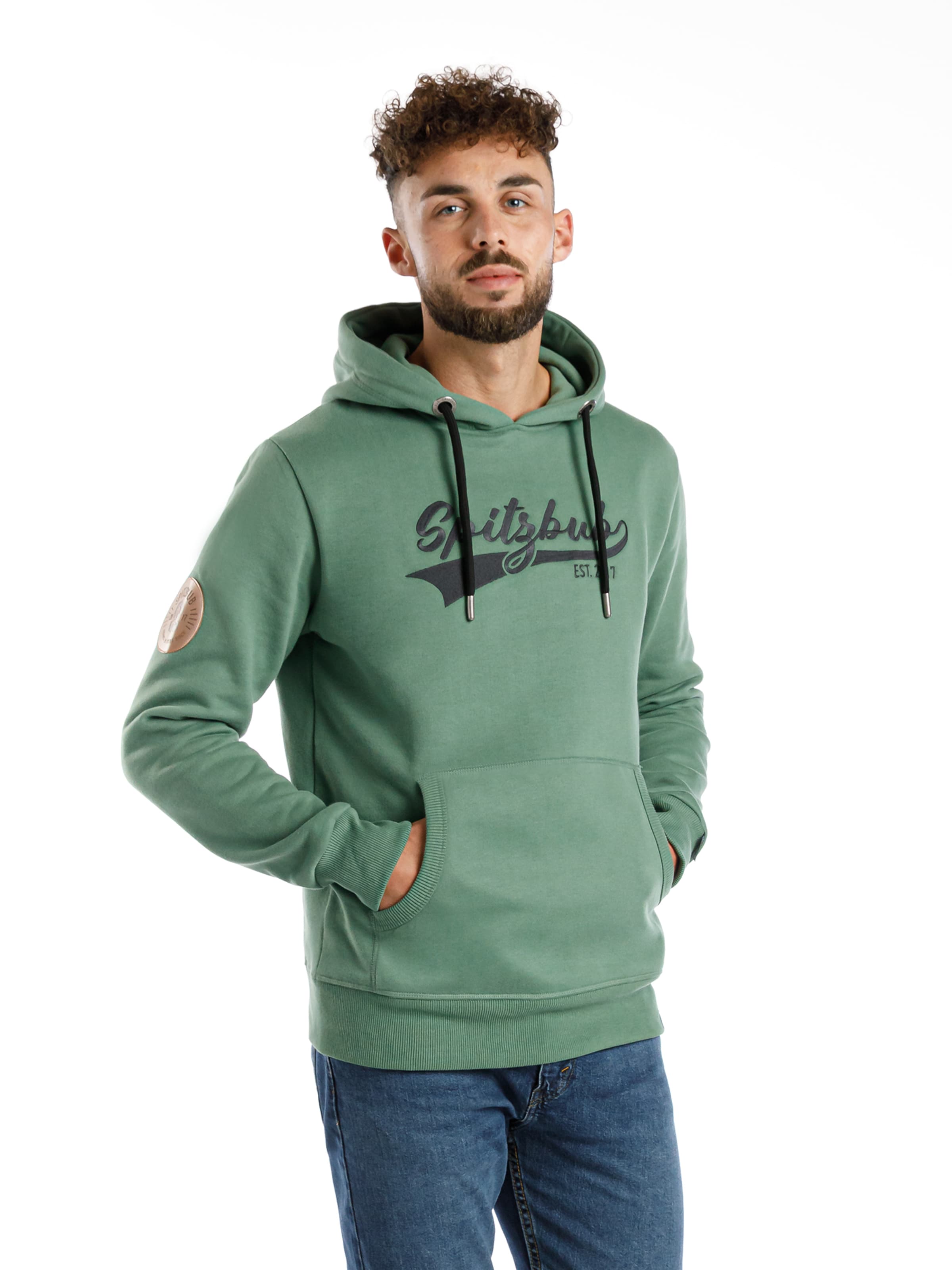 SPITZBUB Sweatshirt in Grün: Vorderseite