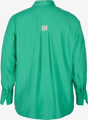 Camicia da donna 'XFAHIT' di Zizzi in verde