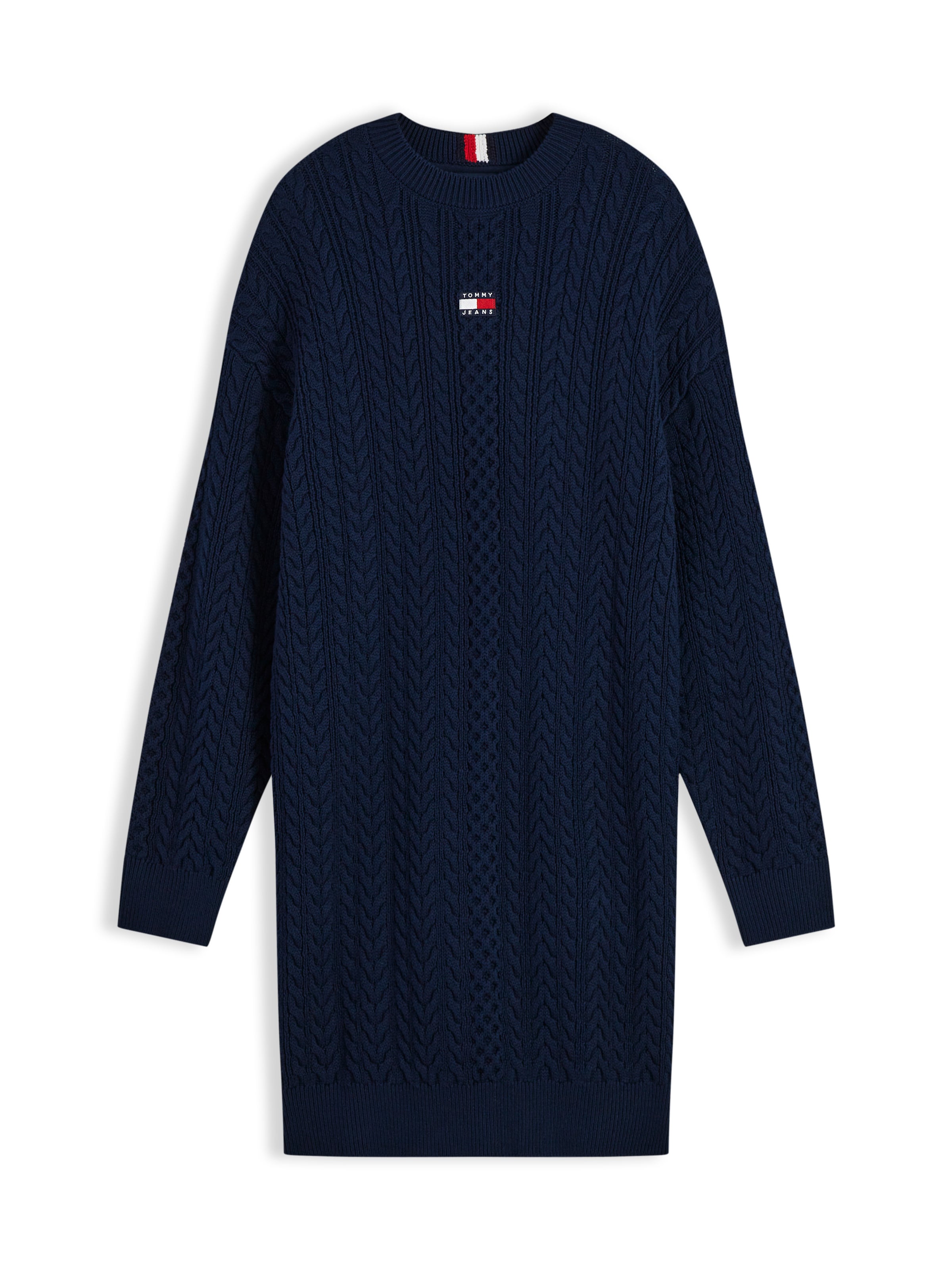 Tommy Jeans Knit dress in Blue: front