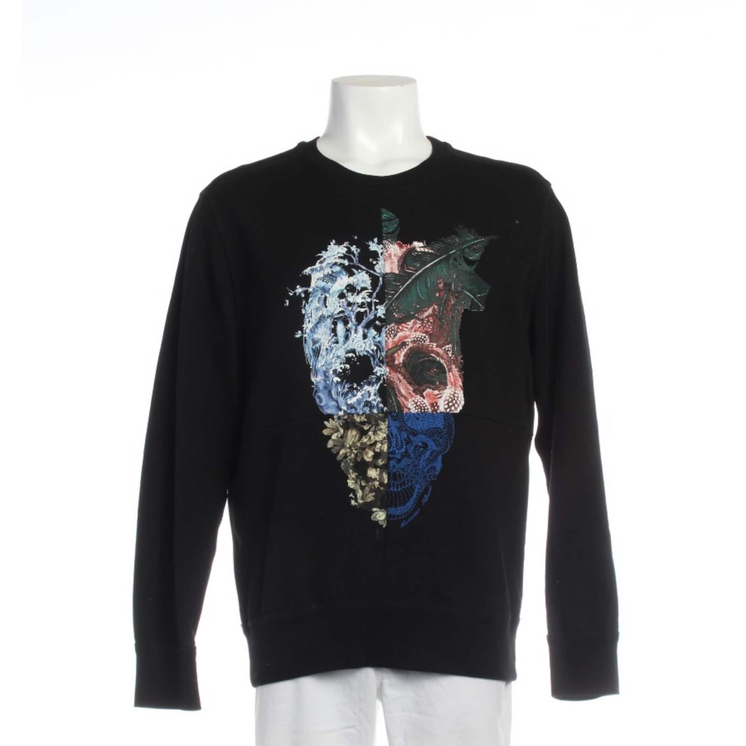 Alexander McQueen Sweatshirt & Zip-Up Hoodie in XL in Black: front