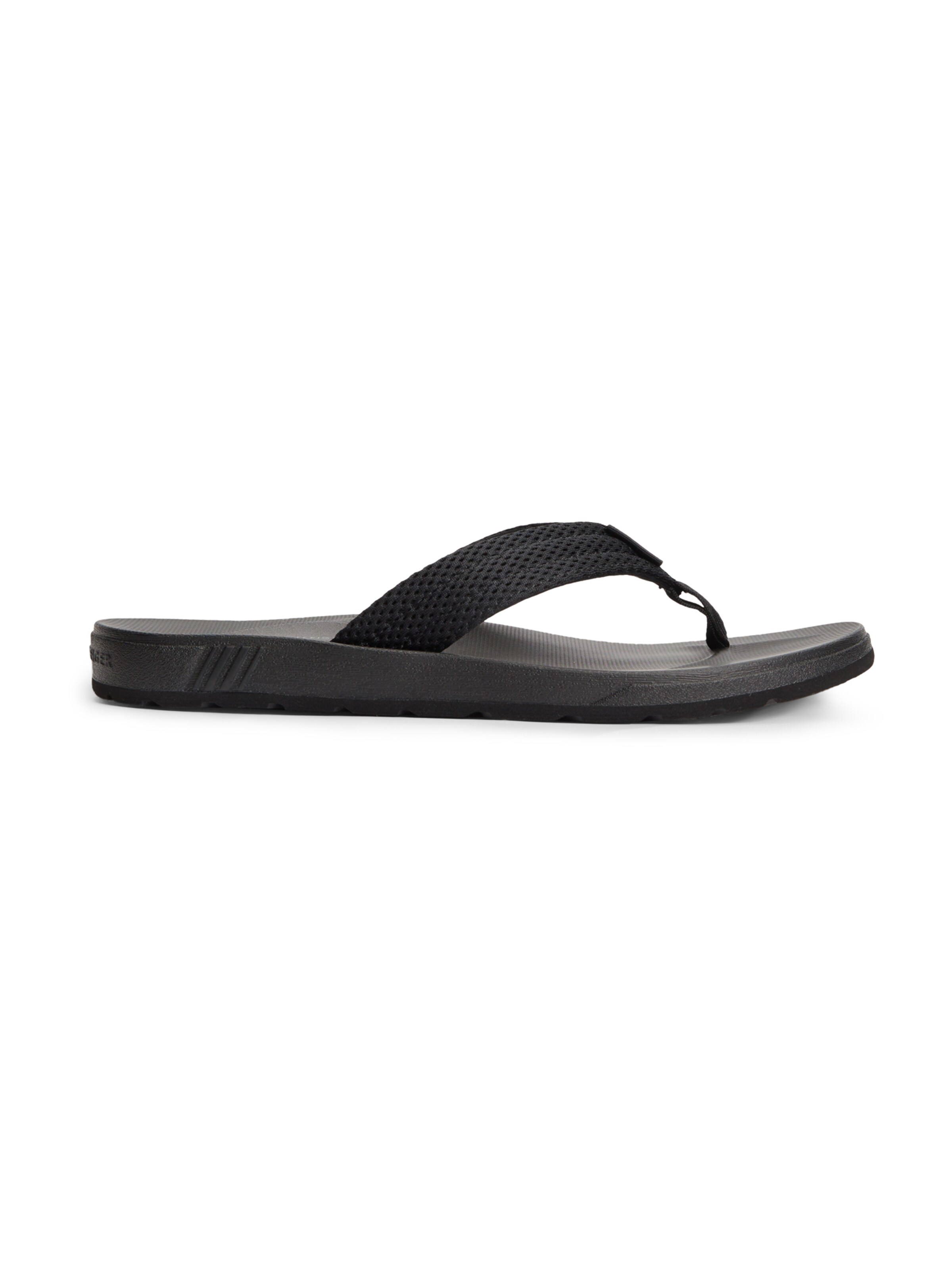 TOMMY HILFIGER Teenslippers in Zwart