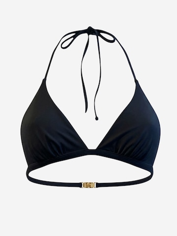 MAREZZA Triangel Bikinitop 'Stresa Draped Triangle Bikini Top'‌‌‌ in Schwarz