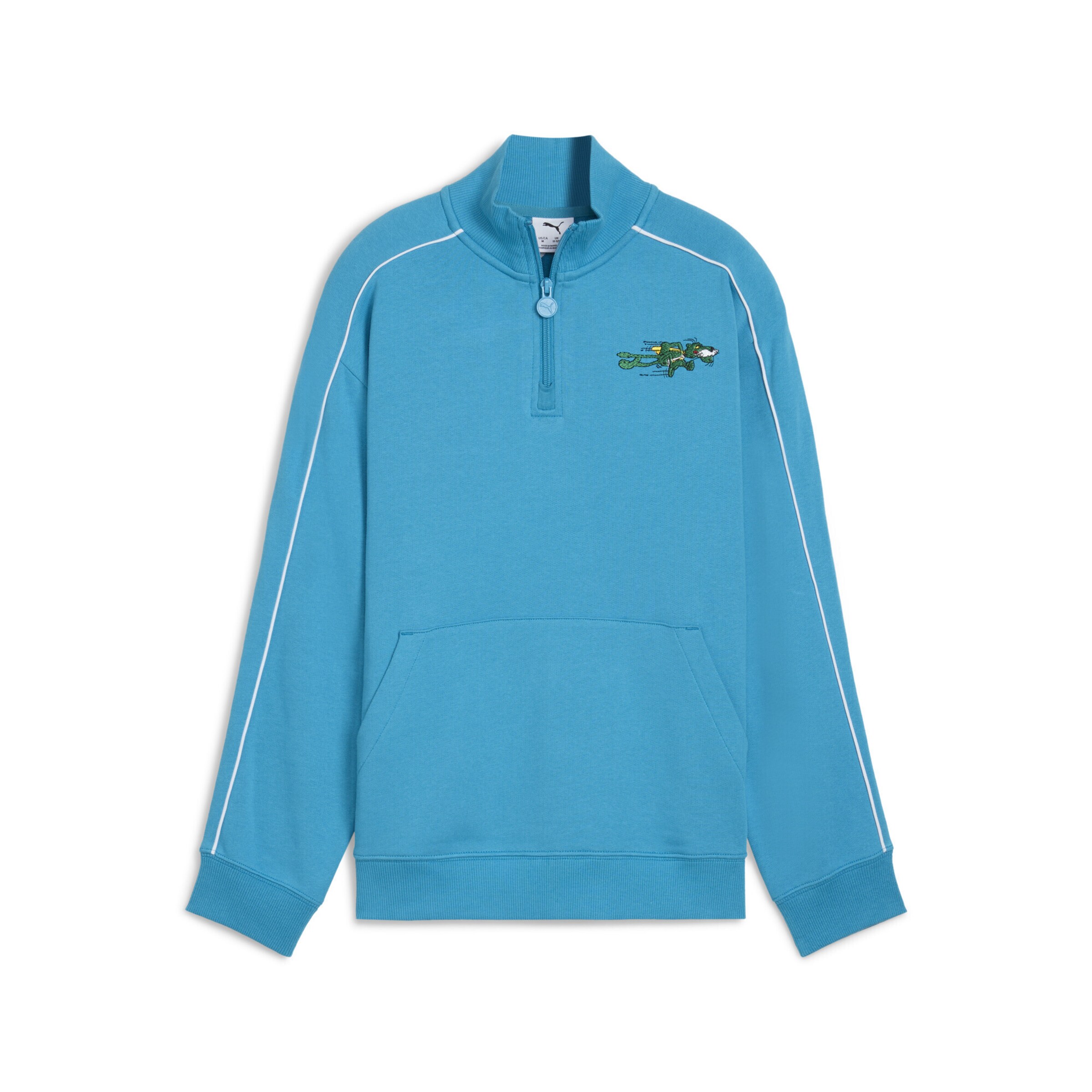 PUMA Sportsweatshirt 'Super PUMA T7' in Blau: Vorderseite