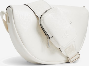 Calvin Klein Jeans Taška přes rameno – bílá: přední strana